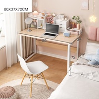 Bureau d'ordinateur en métal moderne Table d'étude multi-usage pour l'école, le bureau et la chambre d'étudiants Enseignants pour les appartements