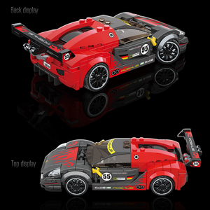 Kỹ Thuật Thể Thao Xe xây dựng khối Bộ mô hình nổi tiếng người lớn đua xe trò chơi mô hình GẠCH XÂY DỰNG chàng trai nhựa mô hình đồ chơi - Product Image 4