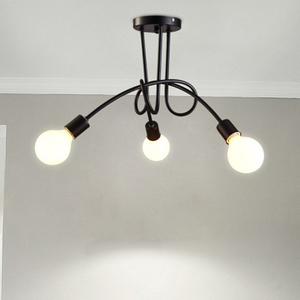 Lustres Rétro Simples Style Industriel Créatif Plafonniers Plafonniers Encastrés Économiques pour Salle à Manger Cuisine Hall Chambre <span class=keywords><strong>Salon</strong></span> - Product Image 3