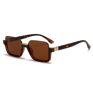 Lunettes de soleil demi-cerclées UV400 haut de gamme pour femmes 2025 – Style INS populaire, petites montures carrées - Product Image 6