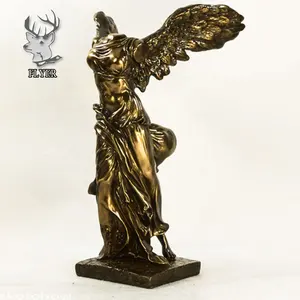 West griechische Göttin Statue Lebensgröße Samothrake Winged Vicotry Bronze Statue