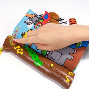 JOLLYBABY Tails, Juguetes Educativos para Bebés, <span class=keywords><strong>Libro</strong></span> <span class=keywords><strong>de</strong></span> Tela Suave con Música, <span class=keywords><strong>Libro</strong></span> <span class=keywords><strong>Musical</strong></span> con Logotipo Personalizado, Animales <span class=keywords><strong>de</strong></span> Granja - Product Image 6
