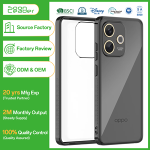 Soonlaeder <span class=keywords><strong>Cover</strong></span> custodia <span class=keywords><strong>per</strong></span> telefono con Design Anti-ingiallimento a quattro angoli Anti-caduta di lusso in cristallo trasparente <span class=keywords><strong>per</strong></span> <span class=keywords><strong>Oppo</strong></span> <span class=keywords><strong>A5</strong></span> - Product Image 1