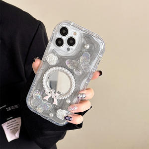 Placcatura a specchio Flip Tpu custodia per ragazze Make Up Cover Smartphone per <span class=keywords><strong>Huawei</strong></span> Y6 2019 - Product Image 3