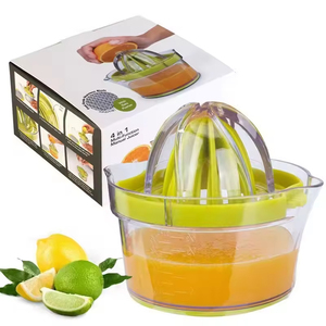 Exprimidor Manual de Plástico de 12 oz con Vaso Medidor Integrado y Rallador para Limón, Naranja y Vegetales - Product Image 2