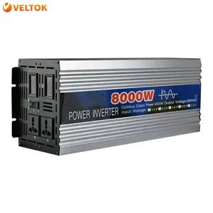 8kw 8000w saf sinüs dalga invertör 5000w 6000w 5kw 6kw Dc 12v 24v 48v 60v Ac 220v güneş rüzgar türbini hibrid dönüştürücü