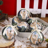 Weihnachtsbaum-Ornamente Runde Kugeln Hängende Anhänger Dekoration