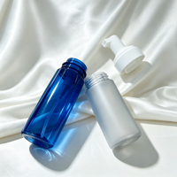 Botol Plastik Kemasan Kustom 60/100/150ml Botol Busa PET Wadah Kosmetik untuk Lotion Pembersih Wajah Sabun Mandi Kustom