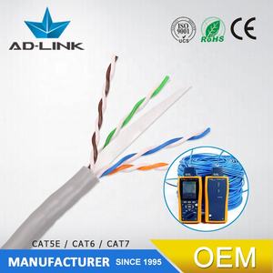 Cable UTP Cat5e Siamese <span class=keywords><strong>de</strong></span> <span class=keywords><strong>Precio</strong></span> <span class=keywords><strong>de</strong></span> Fábrica, 23/24AWG, 300m, Multiconductor, LAN Ethernet, Conductor OFC, Revestimiento <span class=keywords><strong>de</strong></span> PE+PVC, 8+2 Conductores - Product Image 5