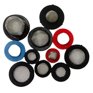 Factory Supply Tri Clamp Bonded Perforated Disc Mesh Screen Silicone PTFE EPDM Sanitary Gasket