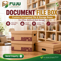 Boîtes en carton ondulé écologiques faites à la main FUJU - Forme personnalisable, doublure personnalisée, impression de logo personnalisée, artisanat personnalisé, utilisation multi-industrielle