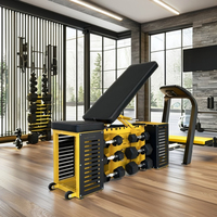 Banc d'haltérophilie multifonction réglable pour l'entraînement à domicile Support de rangement et bancs d'haltères pour l'exercice musculaire de musculation