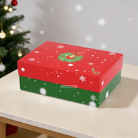 Boîte cadeau rigide personnalisée avec logo pour Noël 2026, emballage de bonbons, avec insert en mousse, vente en gros