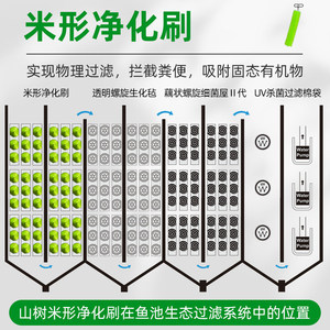 แปรงกรองตู้ปลาทรงกากบาท สำหรับตู้ปลาคาร์<span class=keywords><strong>ฟ</strong></span> <span class=keywords><strong>ทำ</strong></span>จากพลาสติกและสแตนเลส ลดเสียงรบกวน พร้อมลูกบอลทำความสะอาด - Product Image 3