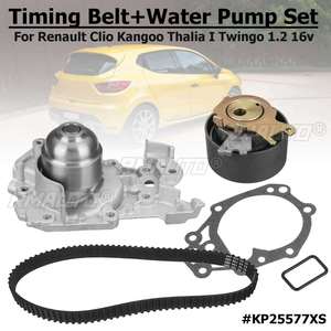 Kit de courroie de distribution avec pompe à eau pour NISSAN RENAULT Twingo Thalia I Kangoo CLIO II III IV 1.2 16v GATES KP25577XS Accessoires de voiture - Product Image 1