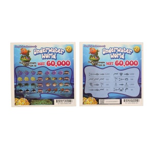 Cartes à gratter personnalisées imprimées par le fabricant, impression offset, tickets de loterie à gratter gagnants - Product Image 2