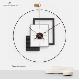 Đồng Hồ Treo Tường TEBOYTY Bằng Kim Loại, Đồng Hồ Treo Tường Sang Trọng Hiện Đại Trang Trí Phòng Khách Êm Ái Có Không Gian Thiết Kế Mới - Product Image 2