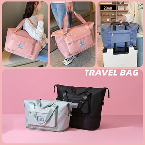 5 colori blocco grande sport impermeabile resistente all'usura asciutto umido separato Multi-strato pieghevole borsa da viaggio con tasca laterale - Product Image 2