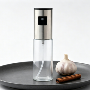Vente en gros : Flacon pulvérisateur d'huile en <span class=keywords><strong>verre</strong></span> borosilicate de 100 ml avec tête en acier inoxydable et <span class=keywords><strong>action</strong></span> <span class=keywords><strong>à</strong></span> pression - Product Image 3