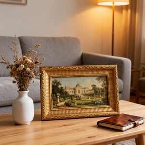 <span class=keywords><strong>Grand</strong></span> cadre photo en bois sculpté <span class=keywords><strong>doré</strong></span> baroque antique personnalisé cadre de peinture sur toile ornée Shabbi Chic - Product Image 3