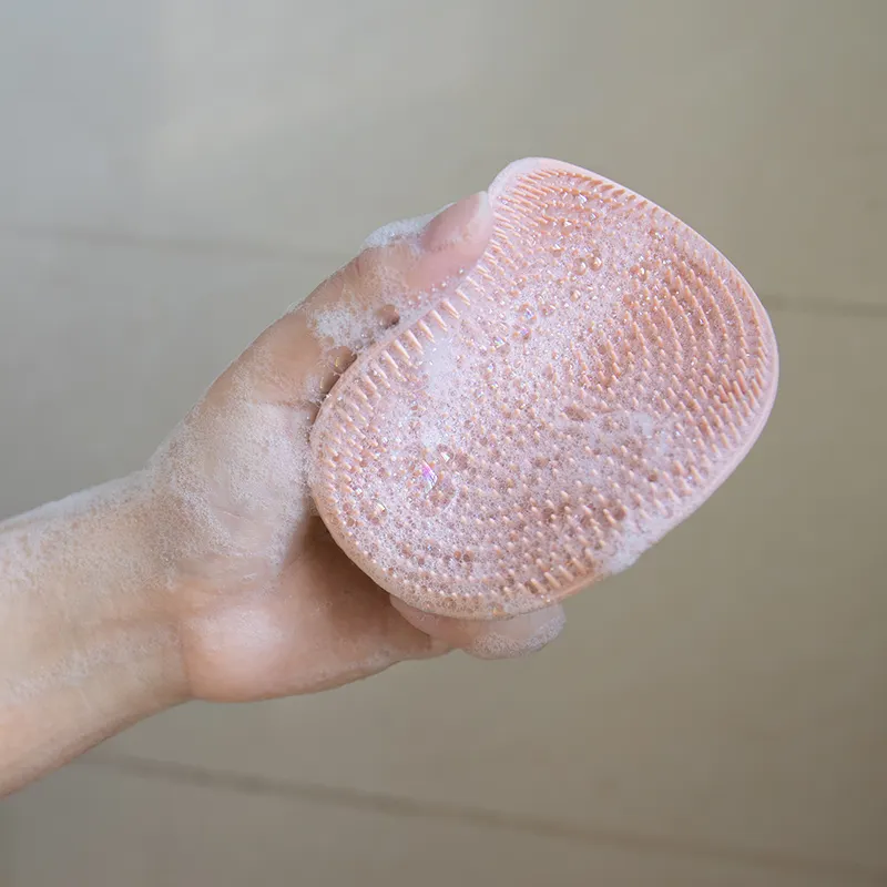 Lohas Lohas Mens Women Exfoliating Silicone Body Scrubber Bath Body Brush Foot Scrubber