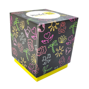 custom lift-off lid shoulder neck lid and base boxes gift package 2 pieces rigid affirmation card packaging box