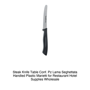 Marietti Steak/Dinner Knife, 2-Piece Set, Serrated Blade, <b>Plastic</b> Handle - Product Image 2