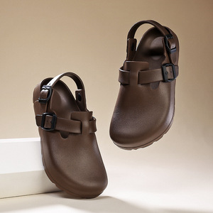 Sandalias de verano para hombres y mujeres Ropa cómoda para exteriores Eva Suela suave Punta cerrada Media pantuflas Sandalias Zuecos Zapatos - Product Image 4