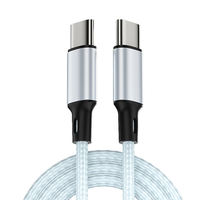 Cable Trenzado Tipo-C a Tipo-C de Carga Rápida Original de 60W con Cobre Puro y Nailon para iPhone 15 Pro Max