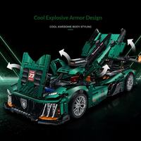 Guly 10616 Hypercar Prototype, Coche de Carreras de Resistencia, Escala 1:8, Bloques de Construcción Mecánicos, Modelo Coleccionable para Aficionados Adultos