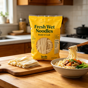 Délicieuses Nouilles Udon Fraîches <span class=keywords><strong>et</strong></span> Humides de Blé Dur, Prêtes à Consommer, Cuites, Non Frites, Saines, Faible en Gras, Lot en Gros - Product Image 3