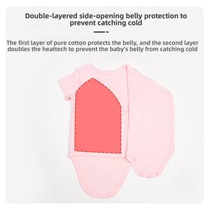 Vêtements nouveau-nés transfrontaliers été à manches courtes body sans couture Triangle <span class=keywords><strong>combinaison</strong></span> pour ramper tricoté classe A bébé <span class=keywords><strong>combinaison</strong></span> - Product Image 4