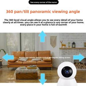 Baby Monitor WiFi 3MP Full Color 360 gradi con visione notturna Pan-Tilt e sirena integrata per la sicurezza domestica - Product Image 5