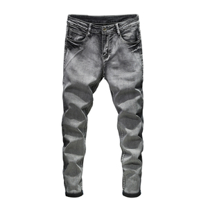 Baggy design Denim pour hommes, pantalon <span class=keywords><strong>Slim</strong></span> de marque, 8 couleurs, Force élastique, mode Denim, modèles, 2020 - Product Image 3