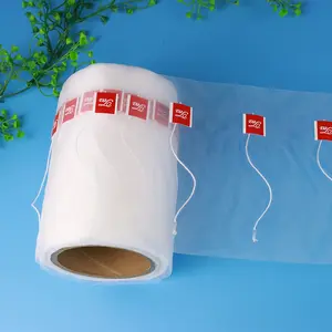 Wholesale Custom Logo label biodegradable tea bag material PLA Corn Fiber Tea Bags Nylon Tea Bag Roll