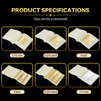 Feuilles d'or de haute qualité à prix de gros, feuilles d'or 24 carats pour la décoration, vente en gros