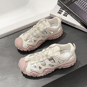 Sandalias deportivas de suela gruesa transpirables para verano 2026, calzado informal de malla con suela suave que combina con todo, zapatillas deportivas estilo chunky para papá. - Product Image 2