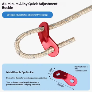 Cuerda de nailon resistente para tienda de campaña, doble capa, a prueba de viento, 4mm/5.5mm, 3m 4m 6m, para toldo exterior, con hebilla ajustable y reflectante, universal - Product Image 5
