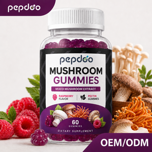 Gomitas de Suplemento Nootrópico de Hongos OEM/ODM, Veganas, para la Salud Inmunológica, Alivio del Estrés y Mejora de la Concentración - Product Image 1