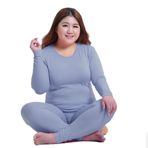 Beautiful <strong>Ladies</strong> <strong>Long</strong> <strong>Johns</strong> Modal Plus 180 Pounds Fat MM Base Women Thin Underwear Set Women Plus Fat - Product Image 4