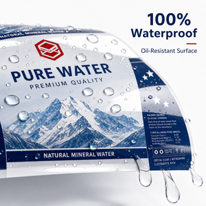 Film thermorétractable PE à haute rétraction pour étiquettes <span class=keywords><strong>de</strong></span> manchons <span class=keywords><strong>de</strong></span> bouteilles, emballage plastique imprimé sur mesure pour l'eau - Product Image 3