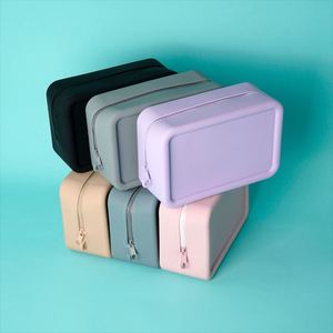 Customizable Water Resistant <b>Makeup</b> Bag Women Zipper Closure for Toiletry <b>Case</b> With Personalized Logo Design Cosmetic Bags - Product Image 4