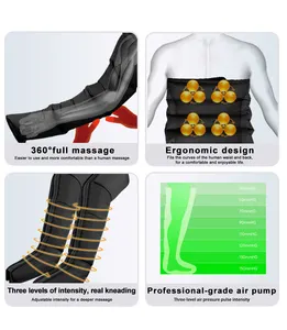Sistema di terapia di recupero del Relax portatile elettrico stivali massaggiatore compressione gambe compressione aria