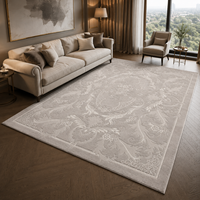 Tapis en laine de Nouvelle-Zélande et en soie de bambou, fait main, style européen classique, shaggy, doux, pour salon et salle à manger, tapis sur mesure, prix d'usine