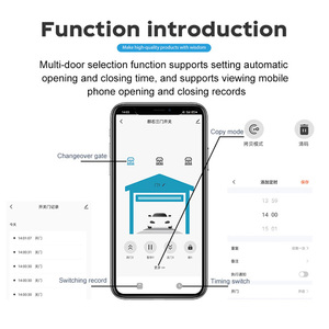Qi Shi điện thoại di động điều khiển từ xa nhà để xe điện cán cửa cuốn màn trập cửa chuyển đổi không dây Bluetooth Wifi - Product Image 2