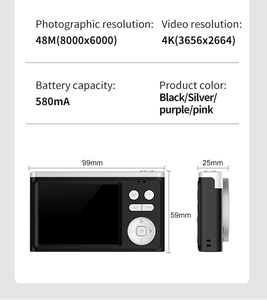 กล้องดิจิตอล Yuniq Q10 Mini สำหรับเด็กเล็ก ถ่ายวิดีโอ 4K ภาพคมชัด 50 ล้านพิกเซล รองรับการถ่ายวิดีโอบล็อก ใช้ได้กับการ์ด M-SD บันทึกวิดีโอ 4K HD - Product Image 6