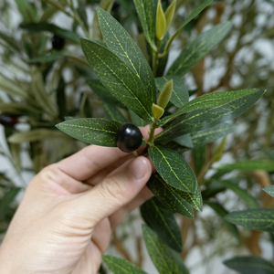 Olives artificielles de grande taille de haute qualité, en plastique avec pot, pour intérieur et extérieur, feuilles d'olivier artificielles, plante pour la décoration de bureaux et d'hôtels - Product Image 3