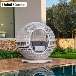 Chaise en rotin écologique moderne, chaise de piscine, lit de soleil extérieur, <span class=keywords><strong>transat</strong></span> de jardin pour salon et parc - Product Image 4