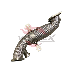 ท่อลงแคทสแตนเลสสตีล Vortex 304 แบบไหลสูง สำหรับ Alfa Romeo Giulia Stelvio 2.0T ปี 2017–2025 พร้อมแผ่นกันความร้อน ไม่มีไฟเตือน CEL - Product Image 4