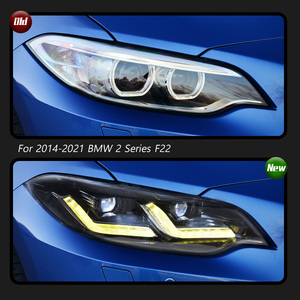 Conjuntos de faros delanteros TYPY para BMW Serie 2 2014-2019 F22 - Lente LED con luces diurnas de doble color y luces direccionales - Product Image 3